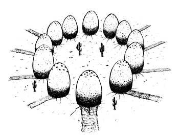 Grübelnde Eier