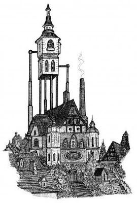 Eine Schwebende Bibliothek, ein bibliotektisches Gebäude