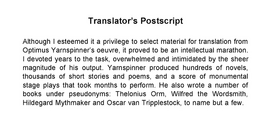 Translator's Postscript