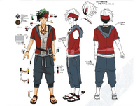 Zanki Zero Art Book - Ryo Mikajime - Design Profile (Adult)