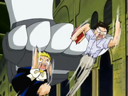 Baltro atacando a Kiyomaro y Zatch