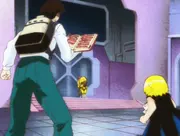 Zatch and Kiyo prepare to fight Riou