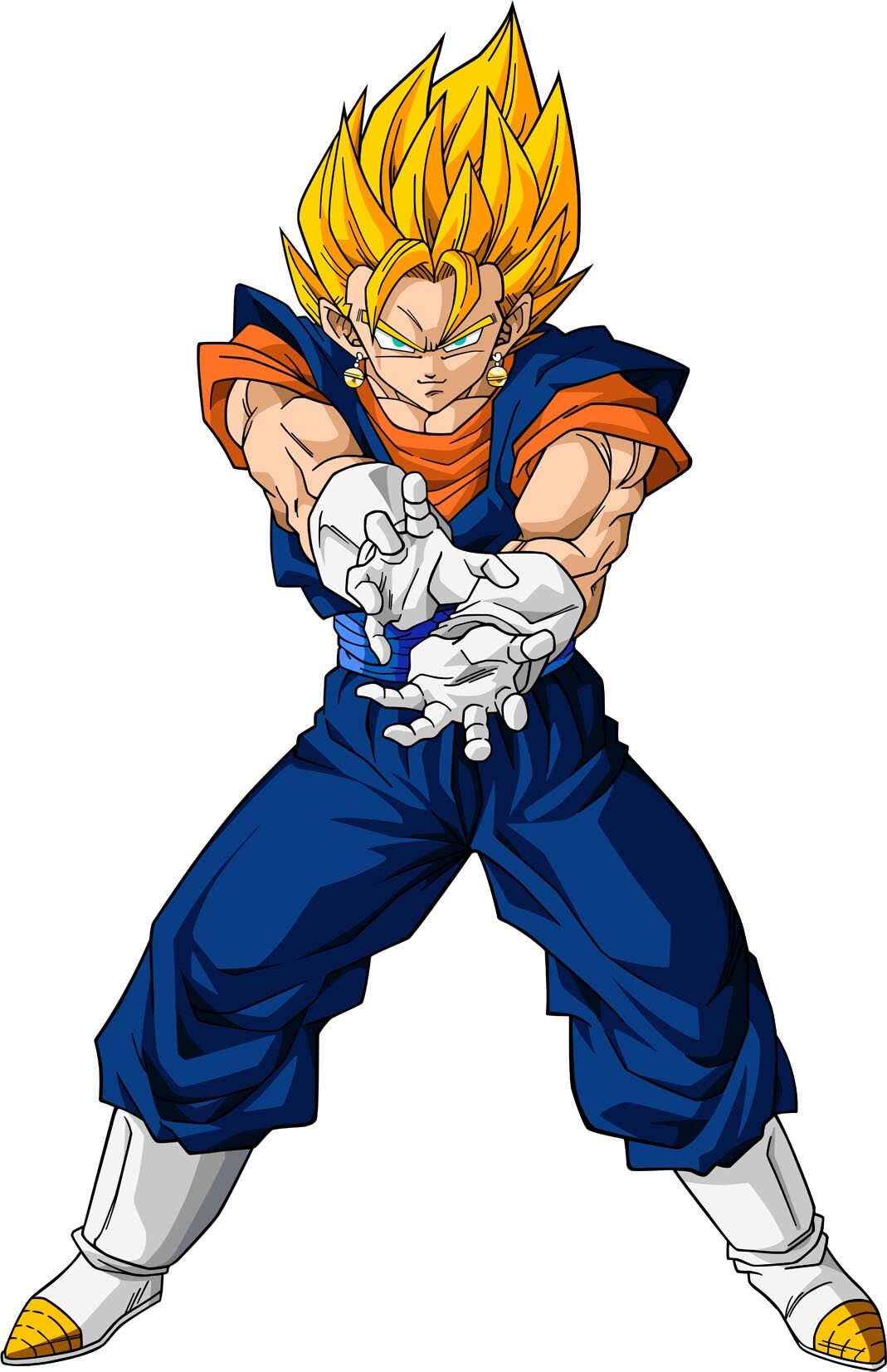 anime men, Dragon Ball Super, Super Saiyan, Vegito, Vegito Blue, gloves