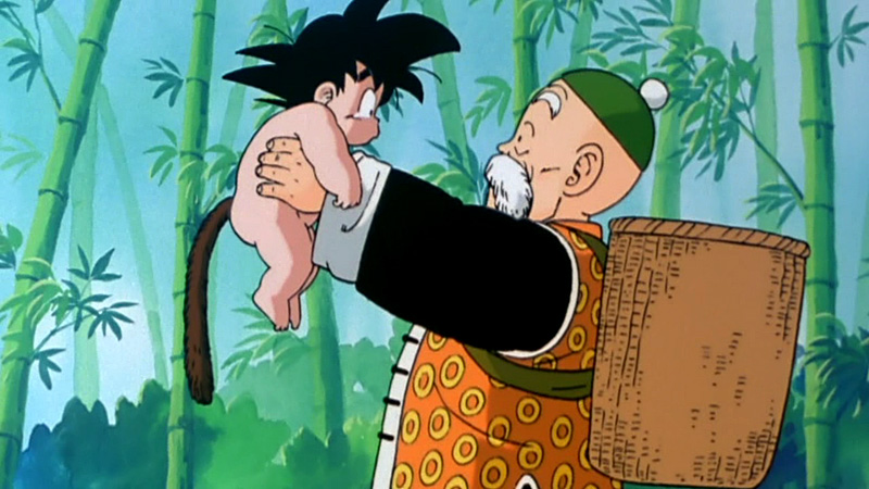 goku and grandpa gohan