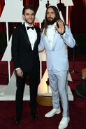 Zedd with a waving Jared Leto at the Oscars