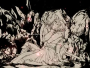 Nox holding the corpse of Aime