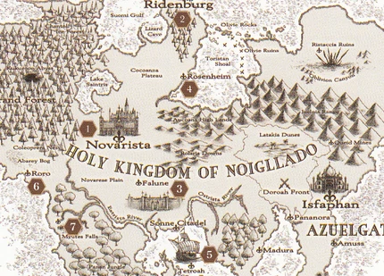 1.Novarista / 2.Ridenburg / 3.Falune / 4.Falune / 5.Tetroah / 6.Roro / 7