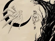 Malchut and L'erisia battling as seen in the end of Raison d'Être ~交差する宿命~