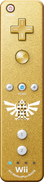 The gold Wii Remote Plus bundled with the limited edition