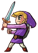 Artwork of the purple version of Link