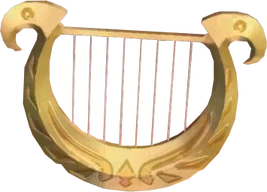 Skyward Sword Goddess's Harp (Render)