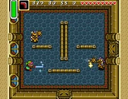 Binôme de chevaliers dans la tour du château d'Hyrule.