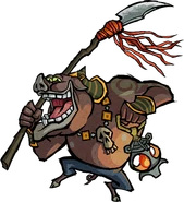 Moblin Artwork (The Wind Waker).png (216 KB) Artwork of a Moblin holding a Long Spear from The Wind Waker