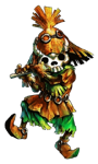 Artwork du Skull Kid avec le masque de Mort.