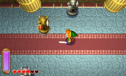 Emboscada de Armos en el Castillo de Hyrule en A Link Between Worlds.