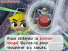 Link obtenant une potion rouge dans Spirit Tracks.