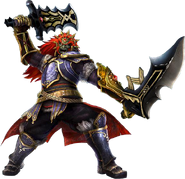 Render of Ganondorf wielding his Swords of Despair from Hyrule Warriors