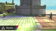 El Telescarabajo atrapando a Fox en Super Smash Bros. (Wii U).