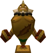 The statue created by Goron Link