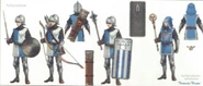 Concept art des soldats d'Hyrule pour Hyrule Warriors