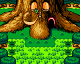 Le terrain avec l'Arbre Bojo dans Oracle of Seasons