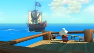 Link leaving Outset Island in The Wind Waker HD