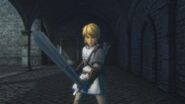 Link wielding Knight's Sword