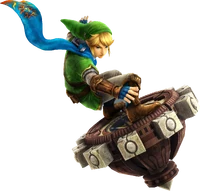 Render of Link riding Ancient Spinner from Hyrule Warriors