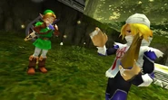 Link et Sheik au bosquet Sacré