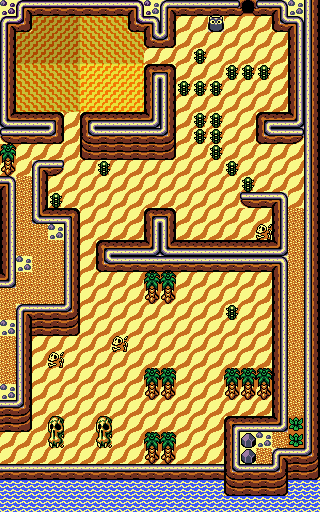 Zelda: Link's Awakening - Yarna Desert location, where to find