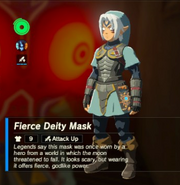 Link wearing the Fierce Deity's Mask in Breath of the Wild