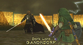Link prestes a lutar com Ganondorf em Twilight Princess