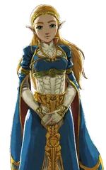 Artwork of Zelda in Breath of the Wild
