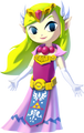 Artwork of Princess Zelda in The Wind Waker HD