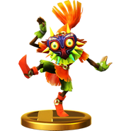 Trofeo de Skull Kid con la Máscara de Majora en Super Smash Bros. (Wii U).