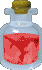 Artwork of a bottle of Red Potion from Ocarina of Time and Majora's Mask