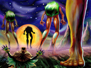 Skull Kid and the Four Giants