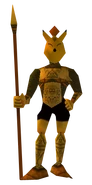 Soldado de Hyrule portando la careta de keaton en Ocarina of Time.