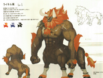 Concept art d'un Lynel dans Breath of the Wild