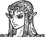 Zelda enfadada.