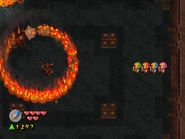 Un chevalier enflammé dans Four Swords Adventures.