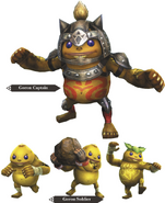 Promotional Render of Goron Unit Types from Hyrule Warriors