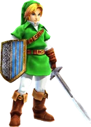 Link ropas OoT en HW.png (239 kB) Artwork de Link de Ocarina of Time con la Espada de Caballero.