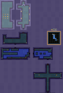 Carte Château d'Hyrule Egout ALTTP 2.png (59 kio) Carte des égouts niveau -1.