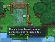 Kaepora Gaebora parle à Link dans Four Swords Adventures