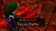 Sheik teaching Link the "Bolero of Fire"