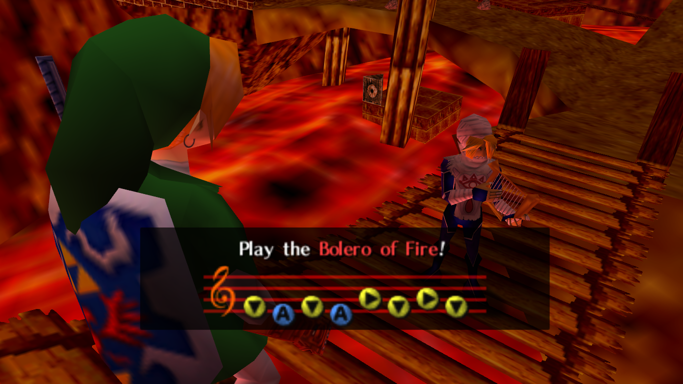 The Legend Of Zelda Ocarina Of Time -Templo do Fogo