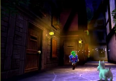 La ruelle Ouest dans la version 3D