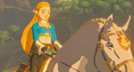 Breath of the Wild Horse Princess Zelda's Royal White Stallion (Recovered Memory - Cutscene)