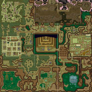 A Link to the Past Overworld Map (Dark World)